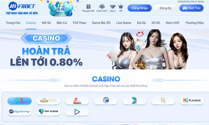 Casino F8BET – điểm đến giải trí trực tuyến hàng đầu